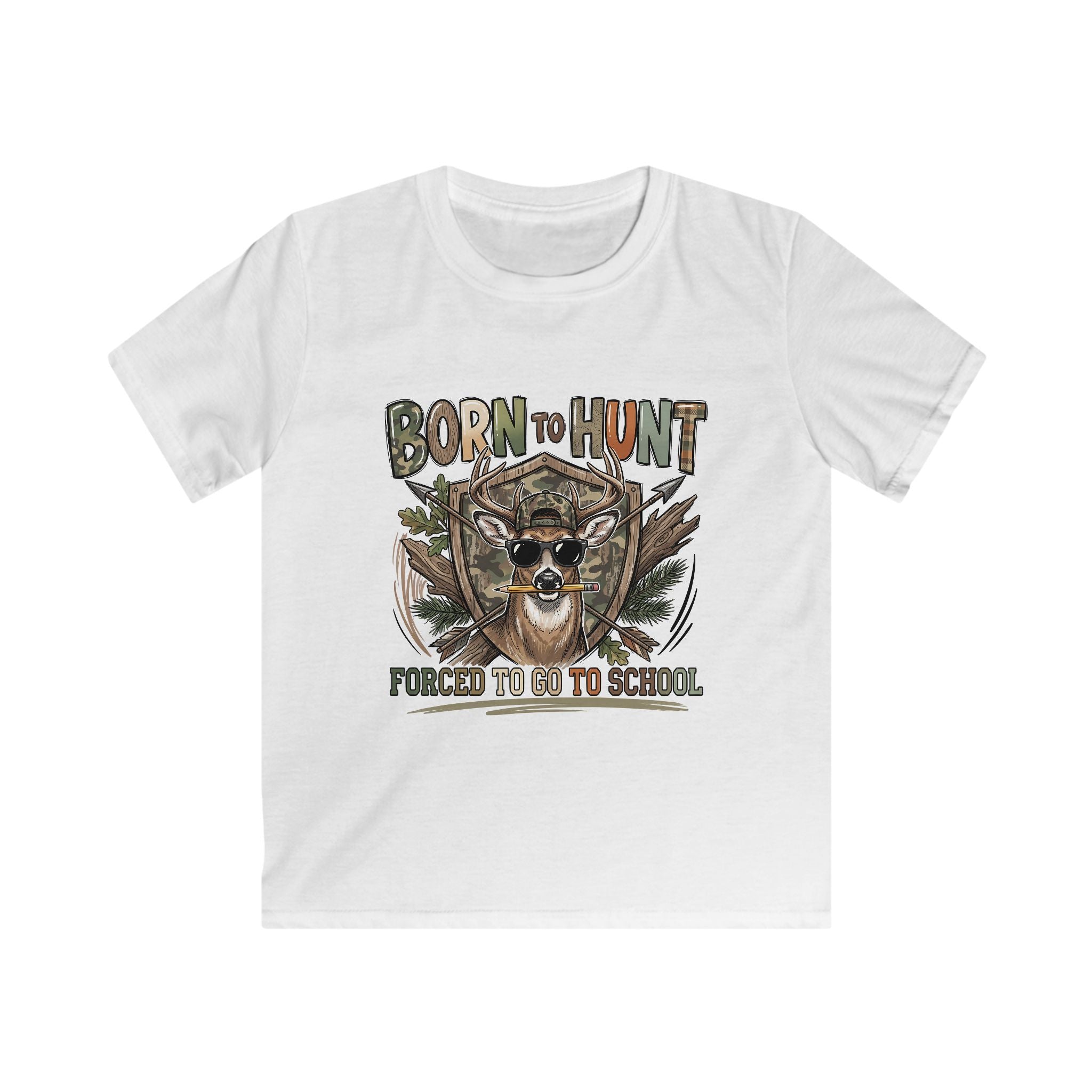 Kids 'Born to Hunt, Forced to Go to School' Graphic Tee
