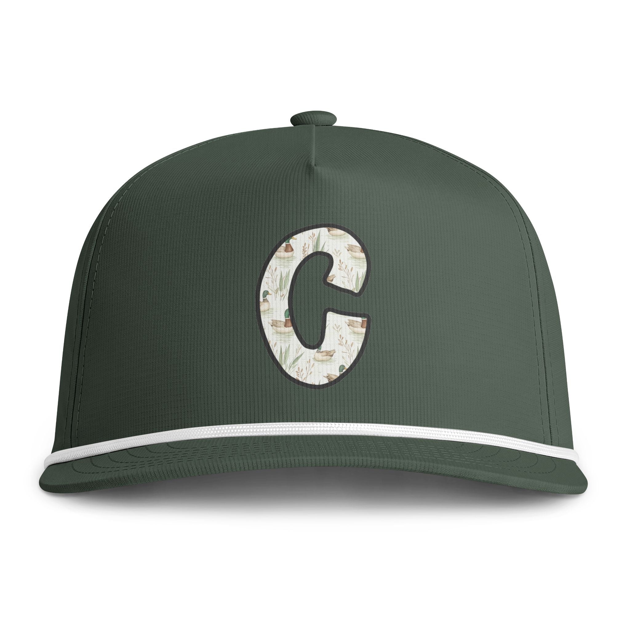 Sunwashed Rope Cap – Distressed C Letter Baseball Hat