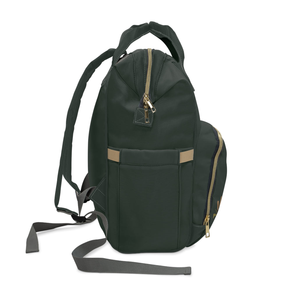 Duck Print Diaper Backpack — Multifunctional Baby Bag with Changing Compartment