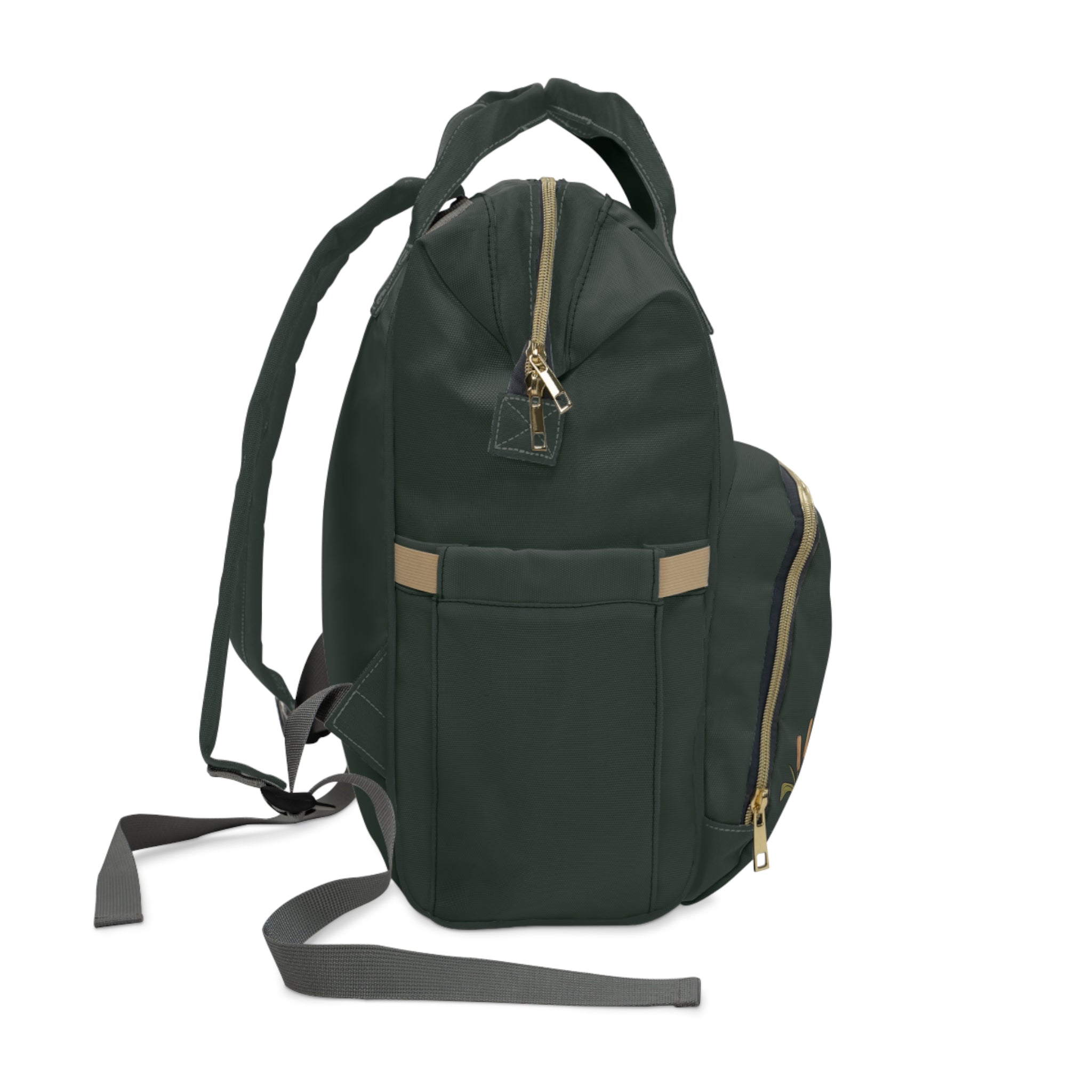 Duck Print Diaper Backpack — Multifunctional Baby Bag with Changing Compartment