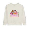 Toddler Sweatshirt — Personalized Pink Pumpkin Patch Name Sweatshirt (Bella)