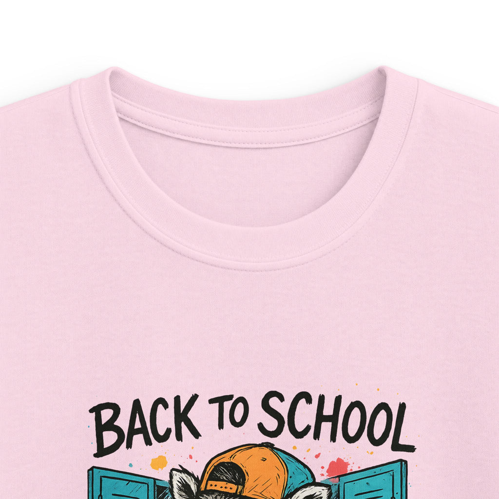 Kids Tee — "Back to School, Back to Feral" Raccoon Graphic