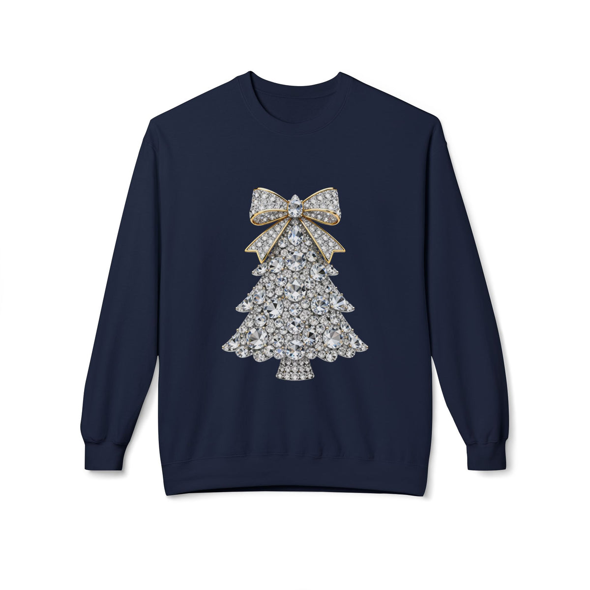 Rhinestone Christmas Tree Crewneck Sweatshirt