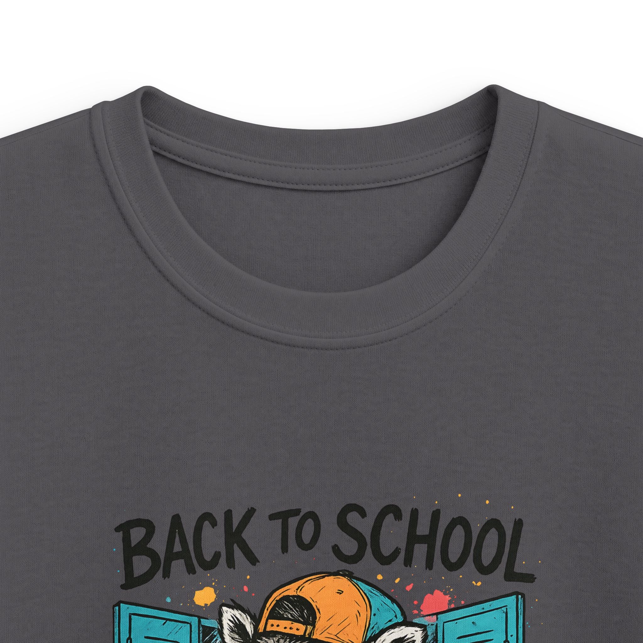 Kids Tee — "Back to School, Back to Feral" Raccoon Graphic