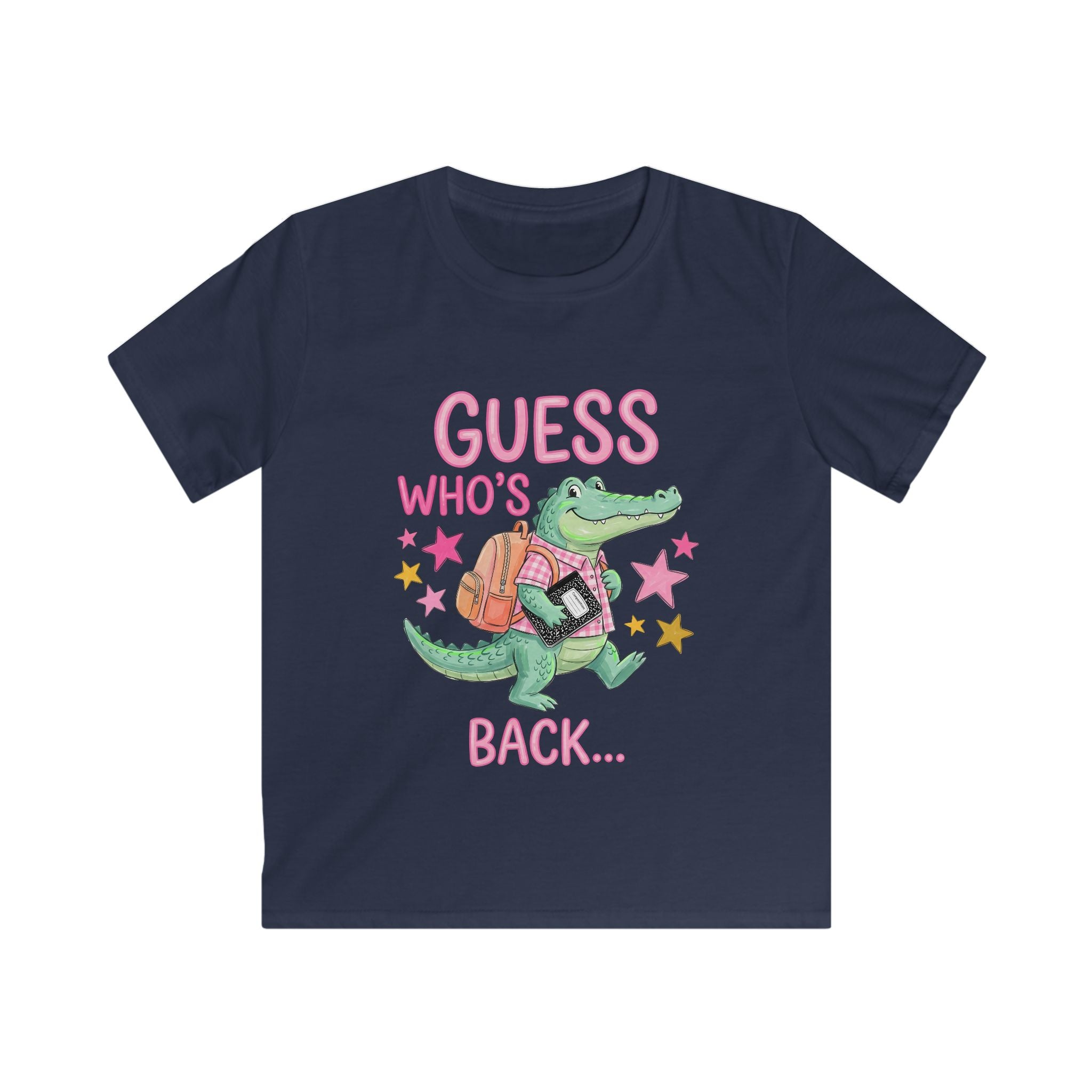 Kids Tee — “Guess Who’s Back… Back Again!” Cute Alligator Back-to-School Shirt