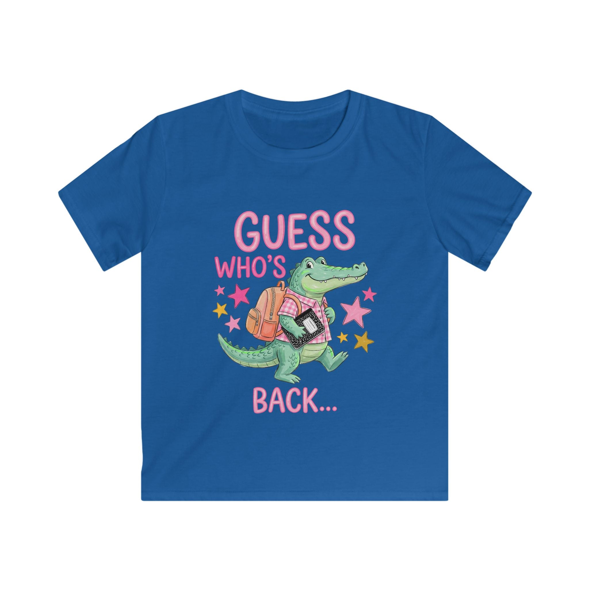 Kids Tee — “Guess Who’s Back… Back Again!” Cute Alligator Back-to-School Shirt