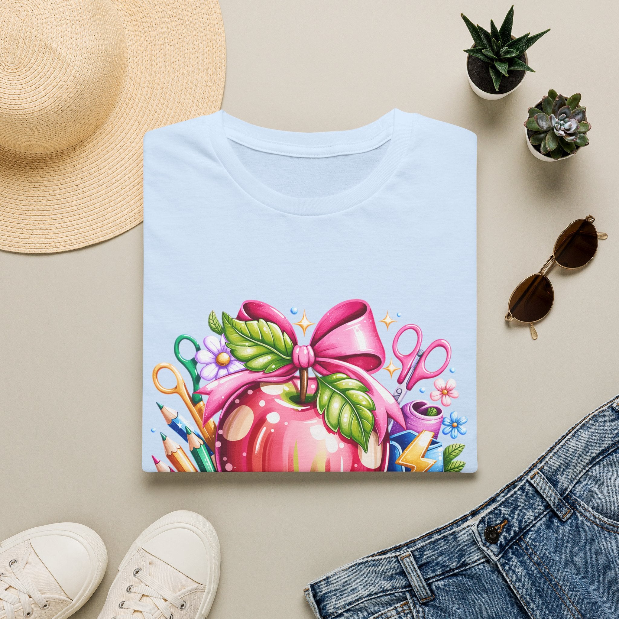 Teacher Apple T-Shirt — Personalized 'Mrs. Charlotte' Back-to-School Gift