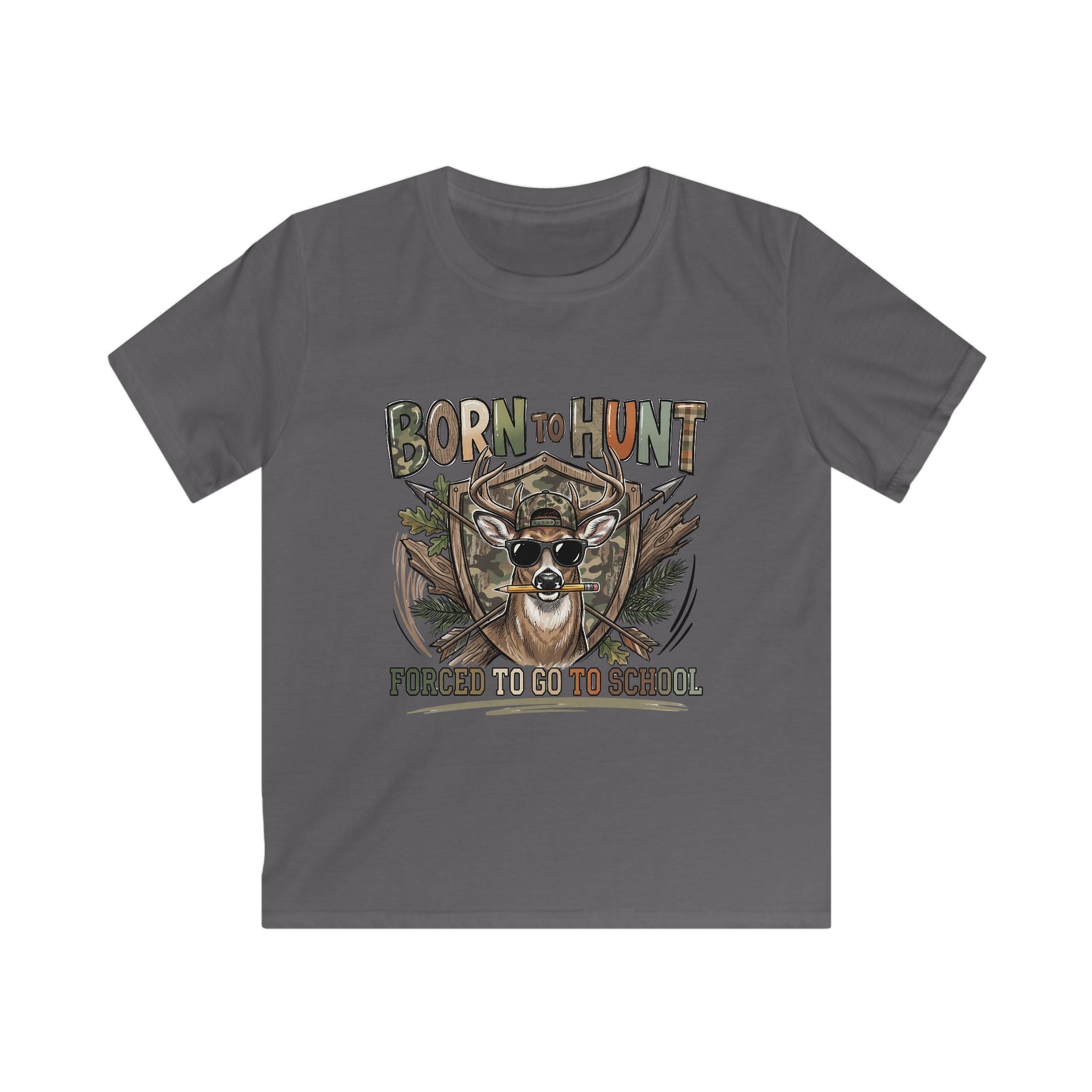 Kids 'Born to Hunt, Forced to Go to School' Graphic Tee