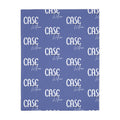 Personalized Name Microfiber Blanket — Custom 'Case William' Repeating Script Design