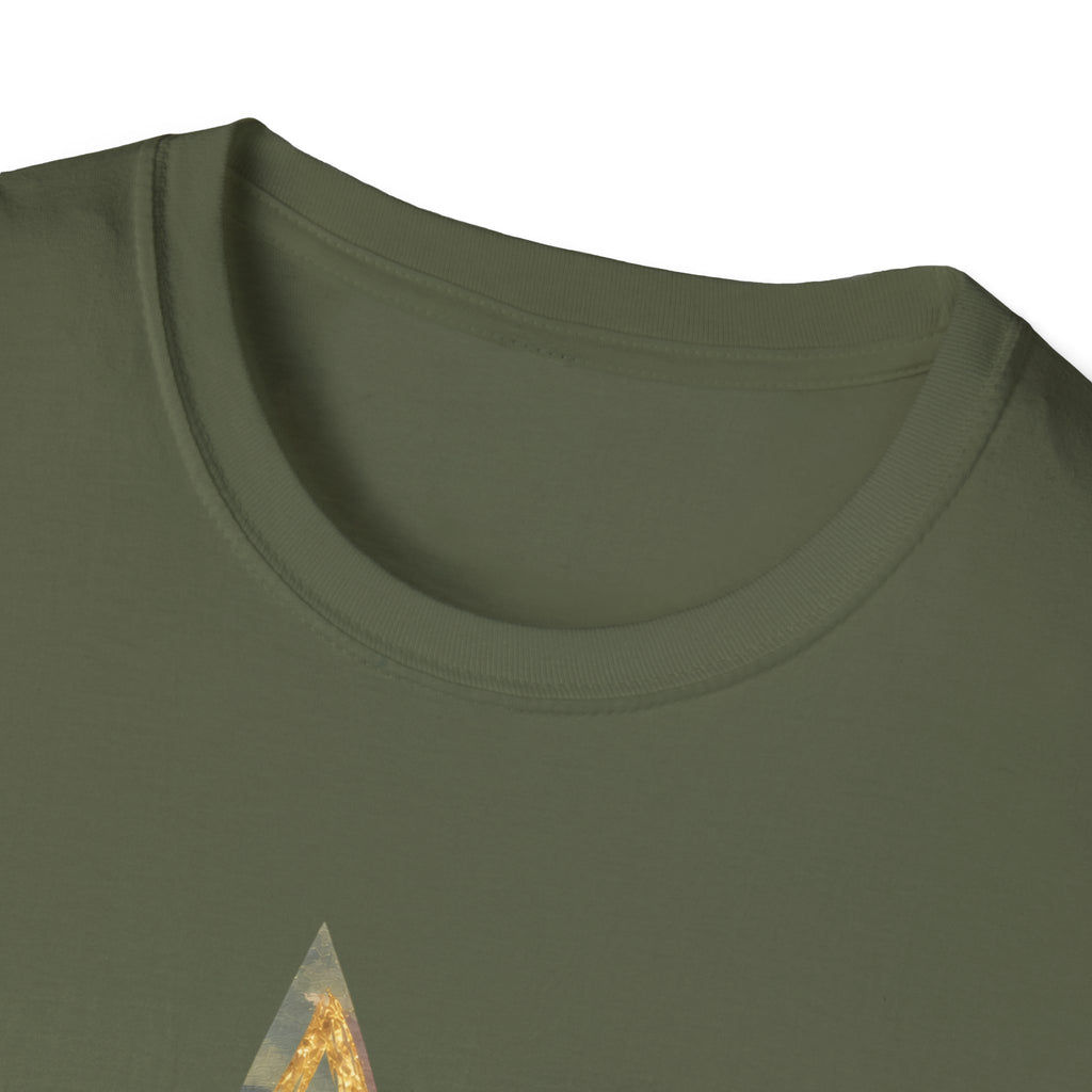 He's Hunting Star T-Shirt — Camo Star Graphic with Pink Text