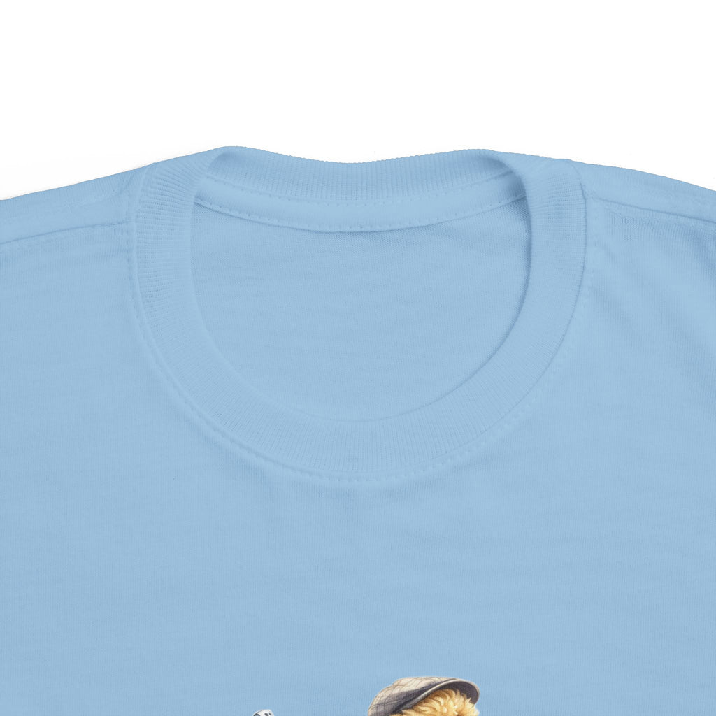 Toddler Golf Pup Tee — Cute Dog with Golf Clubs Kids Shirt