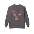 Deer Head Crewneck Sweatshirt — Rustic Wildlife Comfort