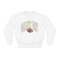 Game Day Football Crewneck Sweatshirt – 'Game Day' Leopard Print with Football