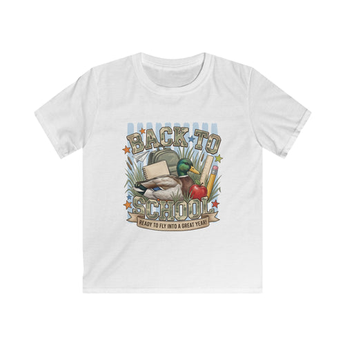 Back to School Kids Tee — Vintage School Supplies Graphic