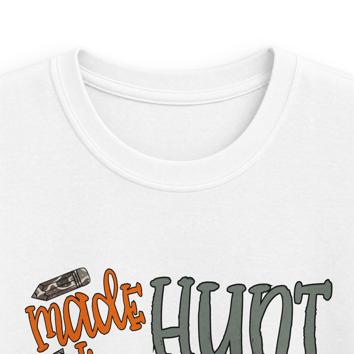 Kids Hunting Duck T‑Shirt — 'Made to Hunt, Forced to Go to School' Cute Outdoor Tee