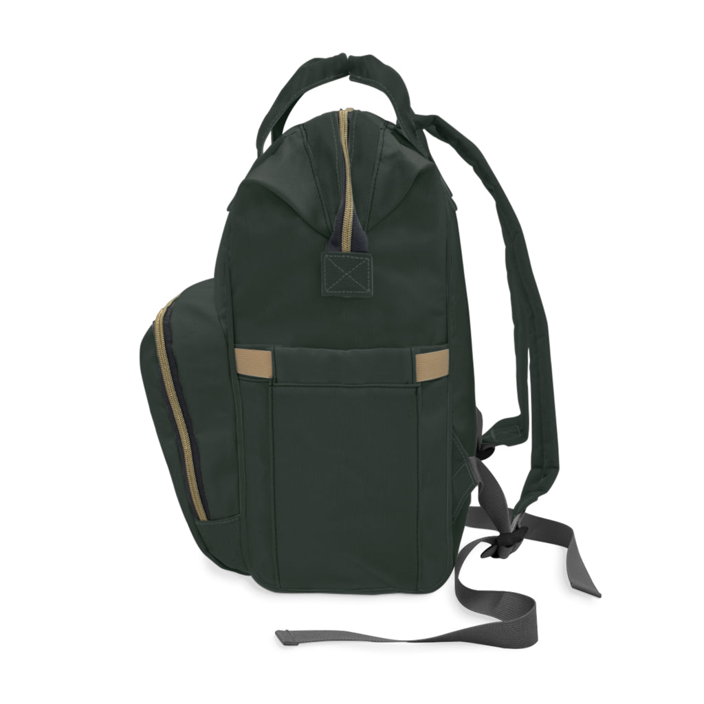 Duck Print Diaper Backpack — Multifunctional Baby Bag with Changing Compartment