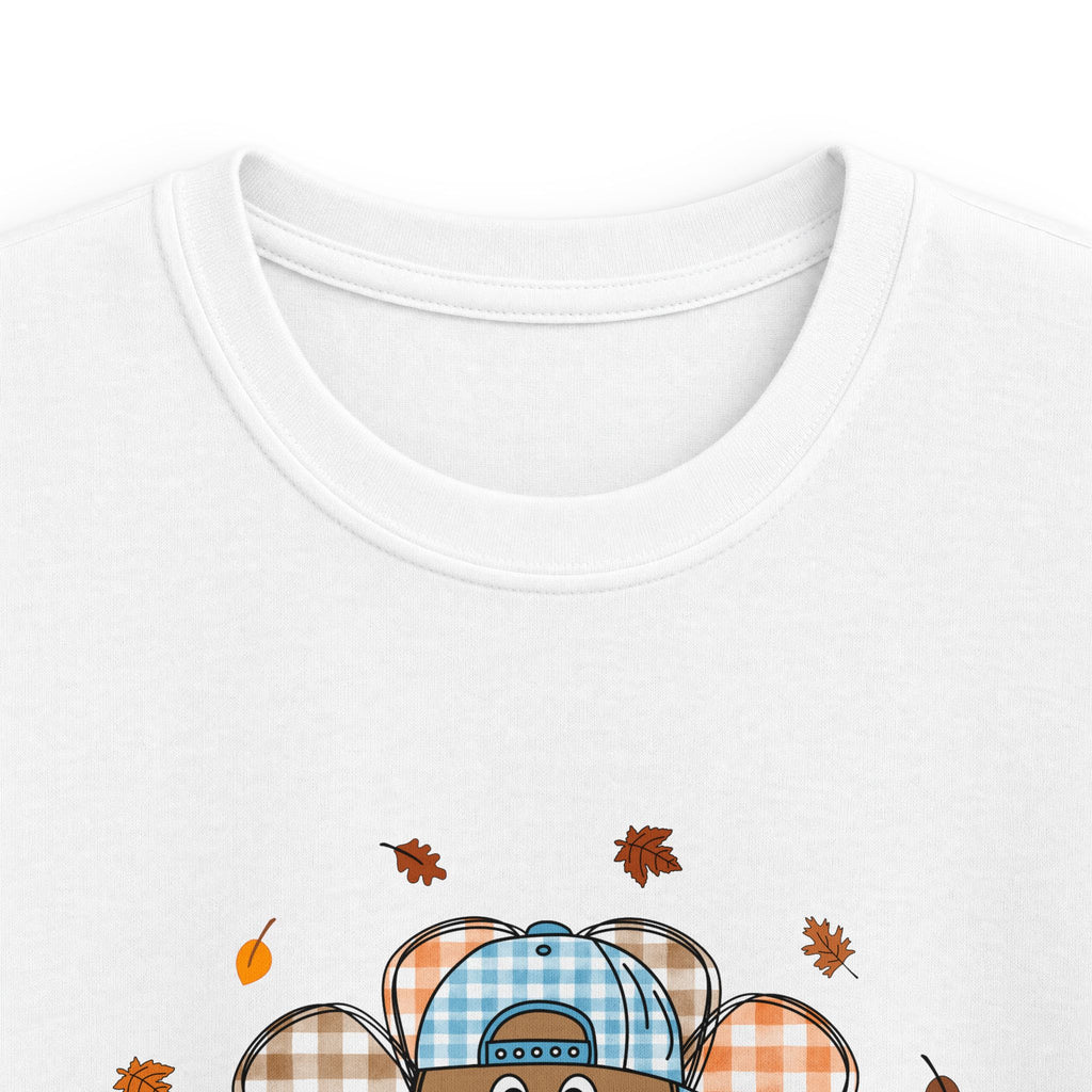 Kids Thanksgiving Turkey Tee – Cute Autumn Plaid Design