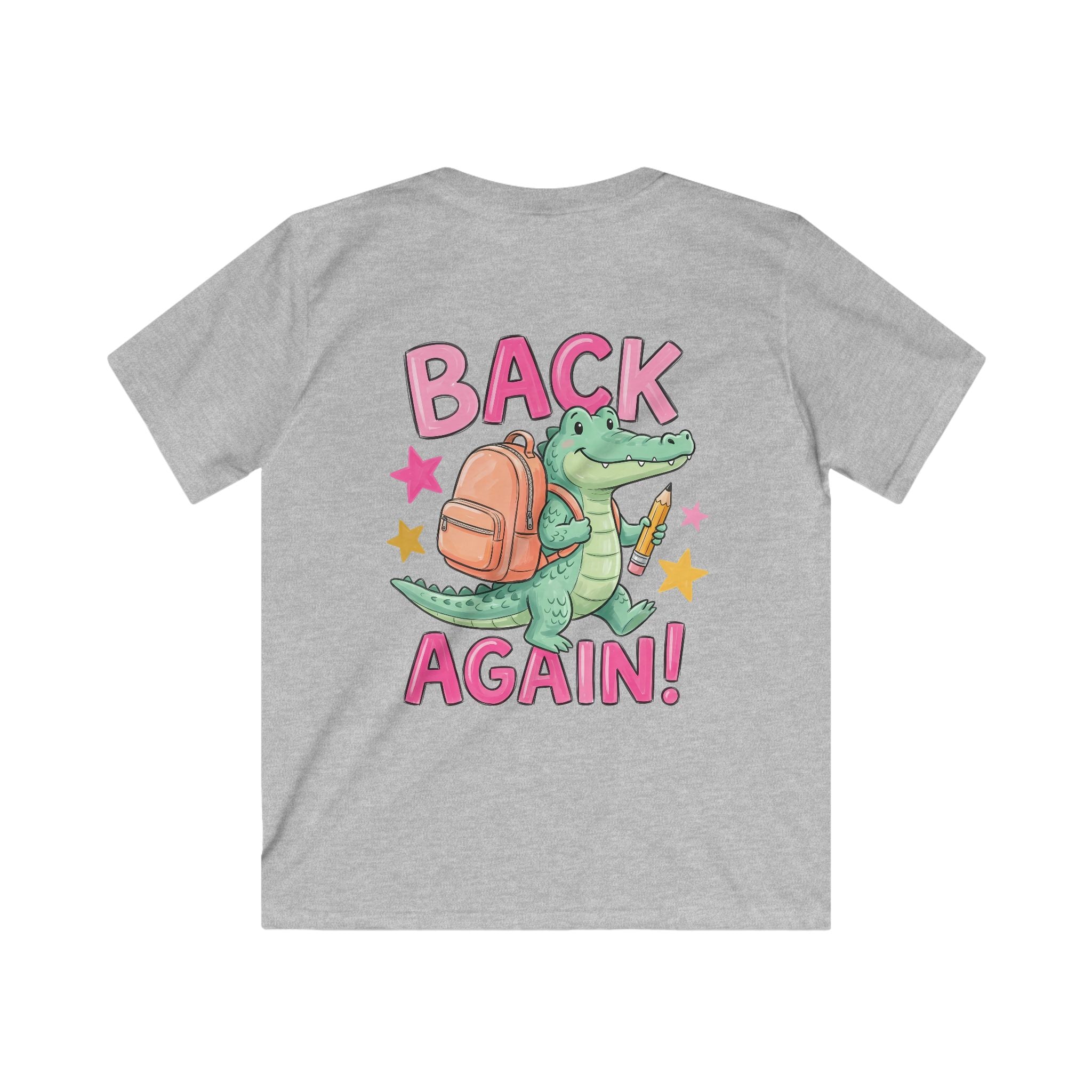 Kids T-Shirt — "Guess Who's Back... Back Again!" Cute Alligator Back-to-School Tee