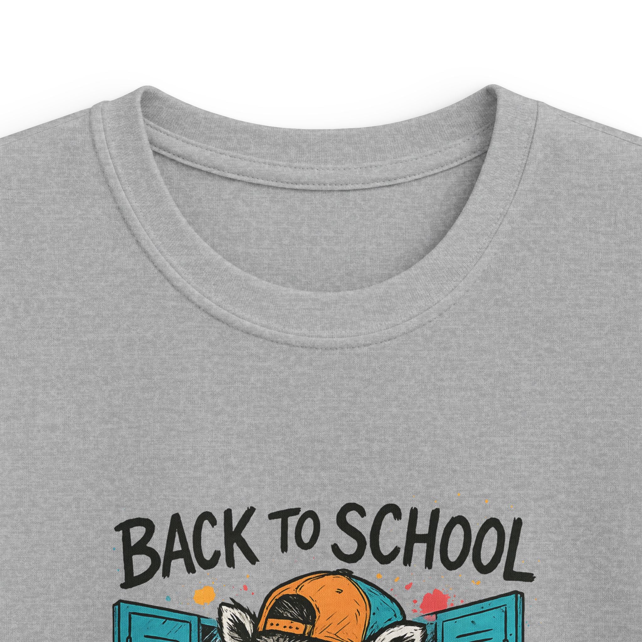Kids Tee — "Back to School, Back to Feral" Raccoon Graphic
