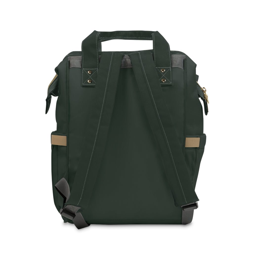 Duck Print Diaper Backpack — Multifunctional Baby Bag with Changing Compartment