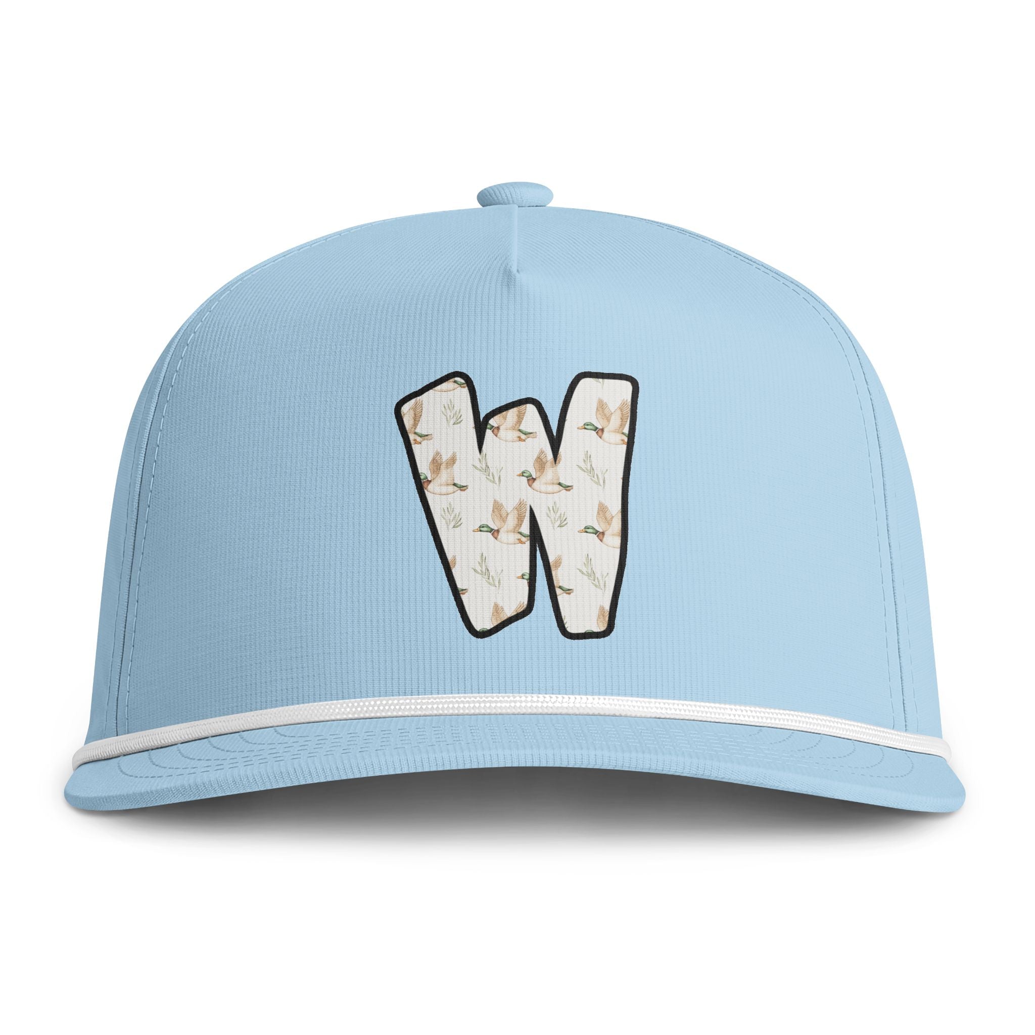Sunwashed Rope Cap - Vintage Seagull 'W' Patch Baseball Hat