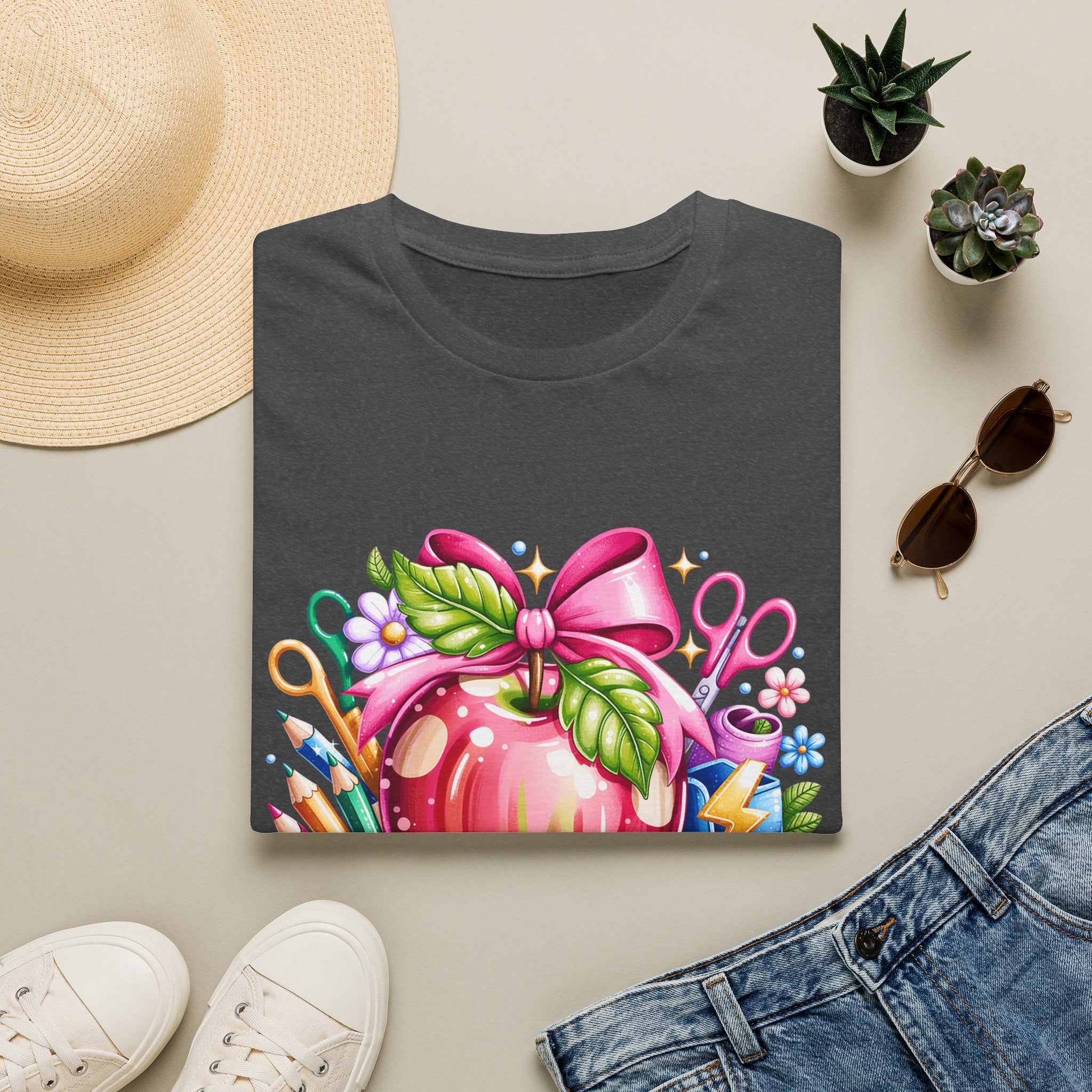 Teacher Apple T-Shirt — Personalized 'Mrs. Charlotte' Back-to-School Gift