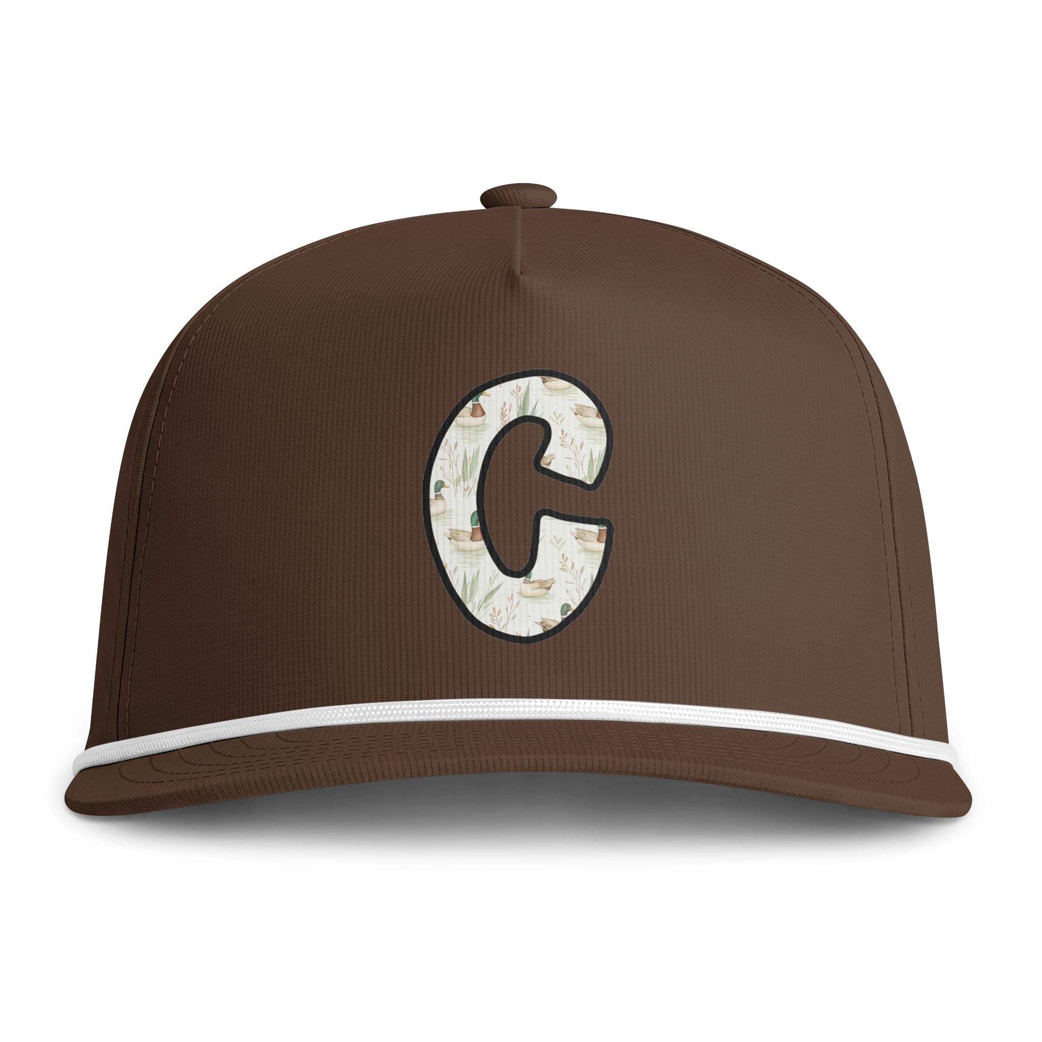 Sunwashed Rope Cap – Distressed C Letter Baseball Hat