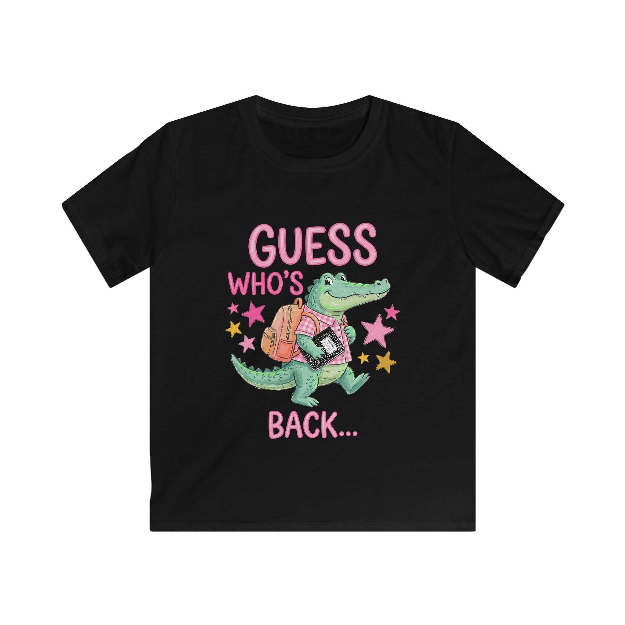 Kids T-Shirt — "Guess Who's Back... Back Again!" Cute Alligator Back-to-School Tee