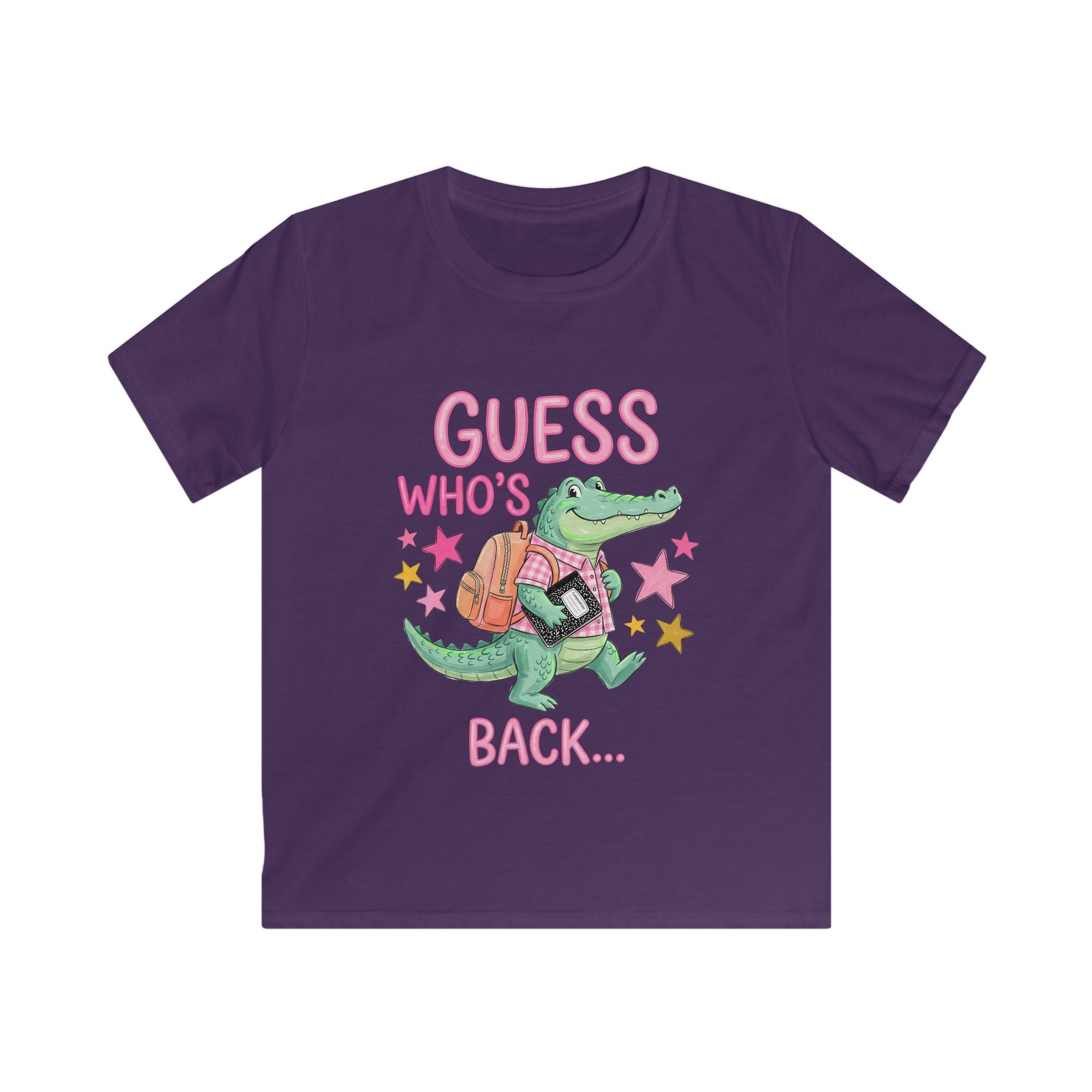 Kids T-Shirt — "Guess Who's Back... Back Again!" Cute Alligator Back-to-School Tee