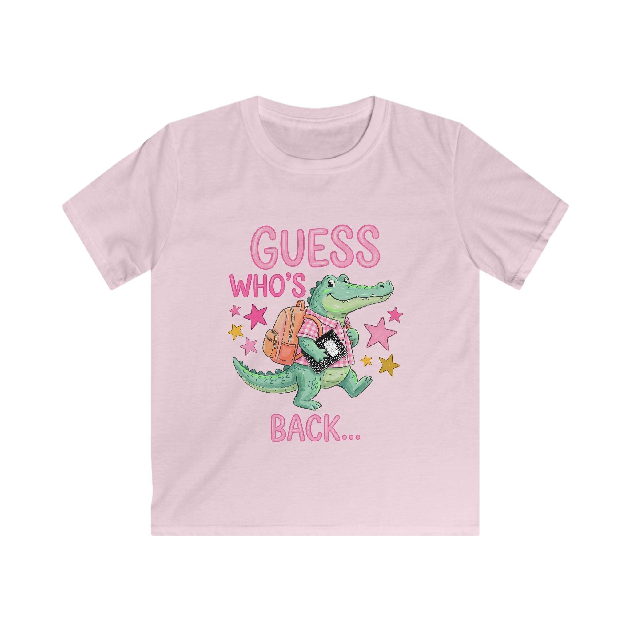 Kids T-Shirt — "Guess Who's Back... Back Again!" Cute Alligator Back-to-School Tee