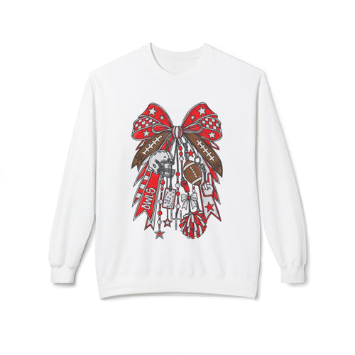 Cheer Bow Football Mom Sweatshirt