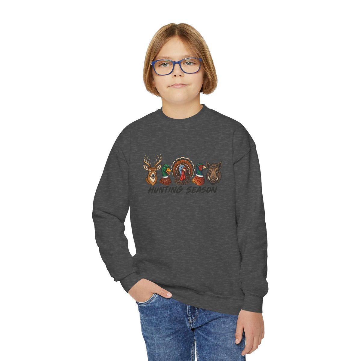 Youth Hunting Season Crewneck Sweatshirt