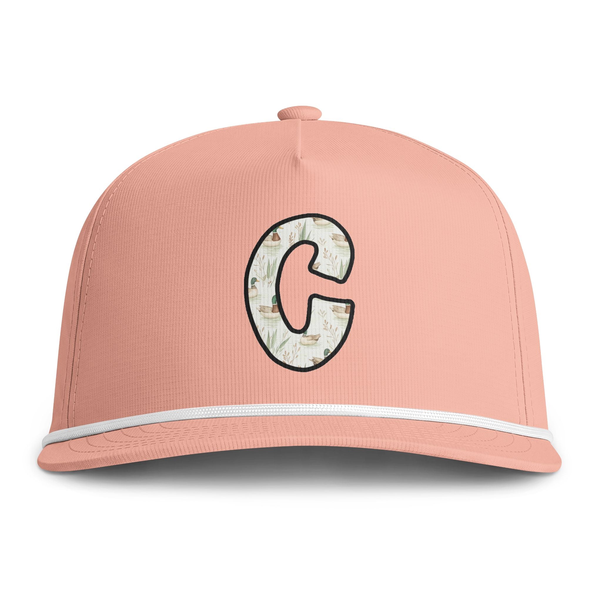 Sunwashed Rope Cap – Distressed C Letter Baseball Hat