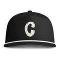 Sunwashed Rope Cap – Distressed C Letter Baseball Hat