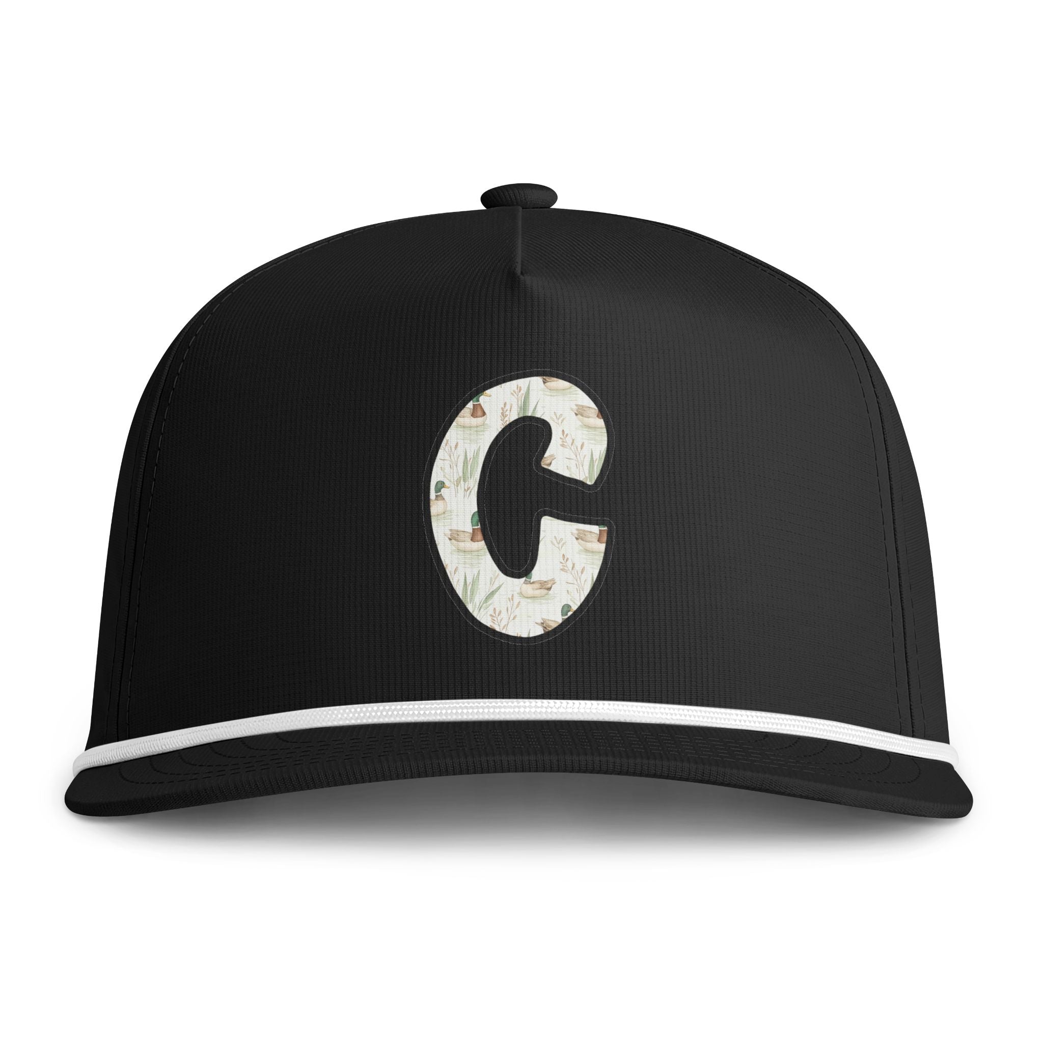 Sunwashed Rope Cap – Distressed C Letter Baseball Hat