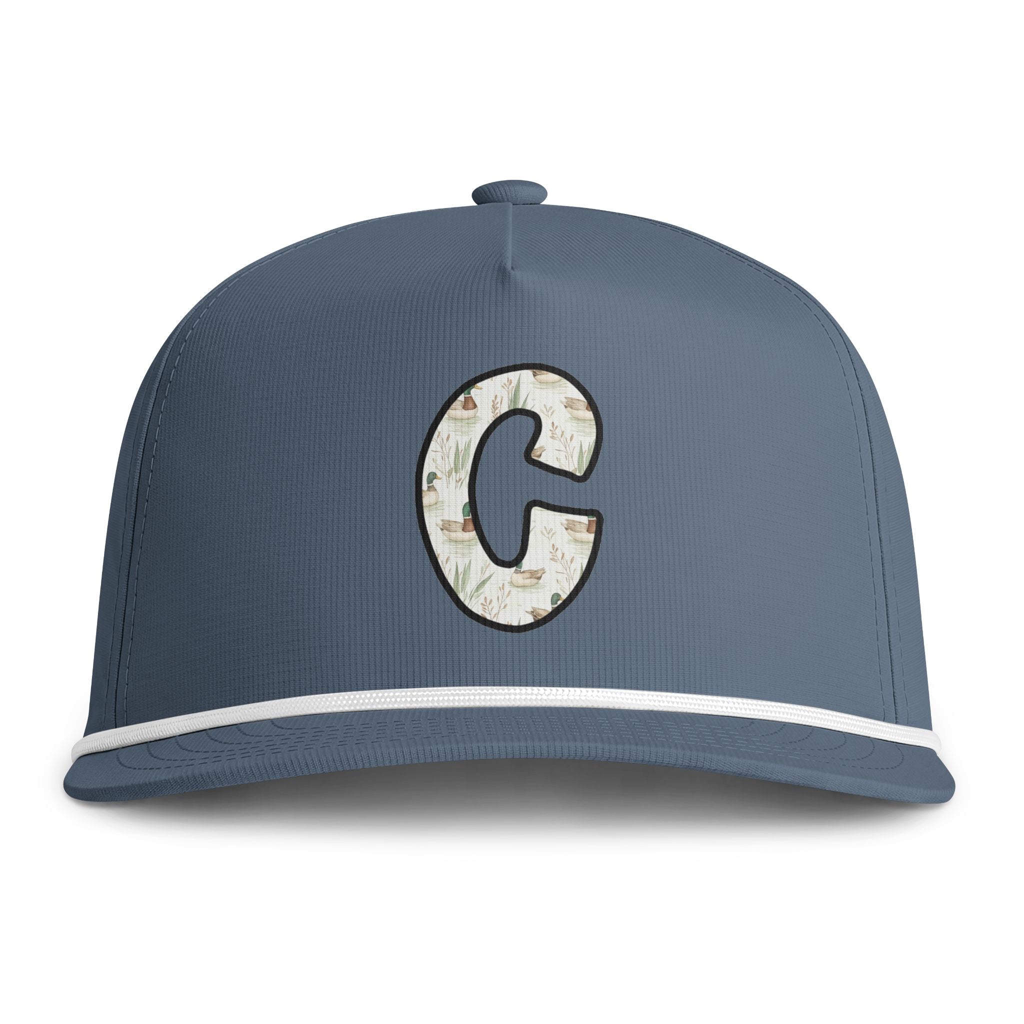 Sunwashed Rope Cap – Distressed C Letter Baseball Hat