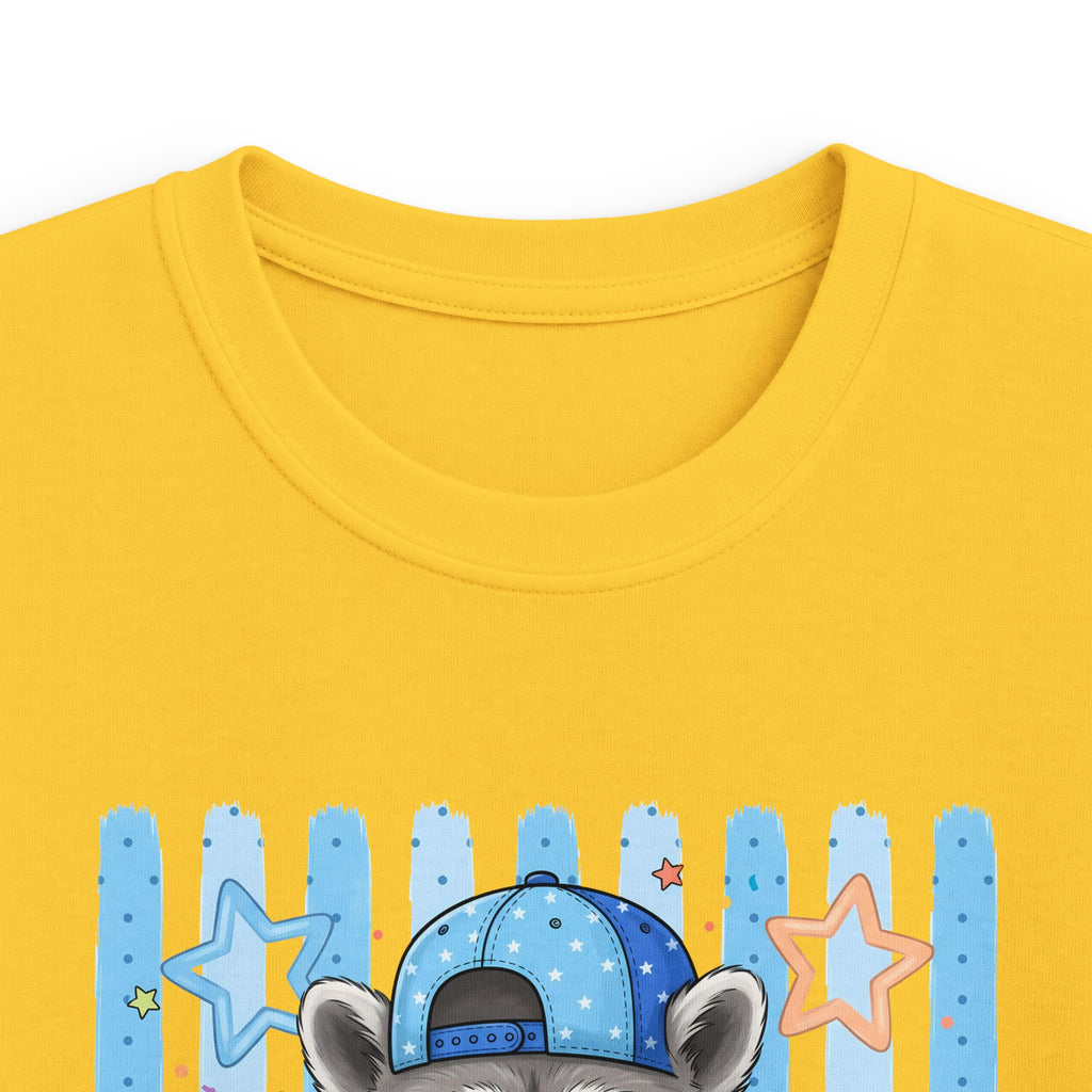 Kids Raccoon 'Bruh We Back' Graphic Tee - Cute Cool Kid T-Shirt