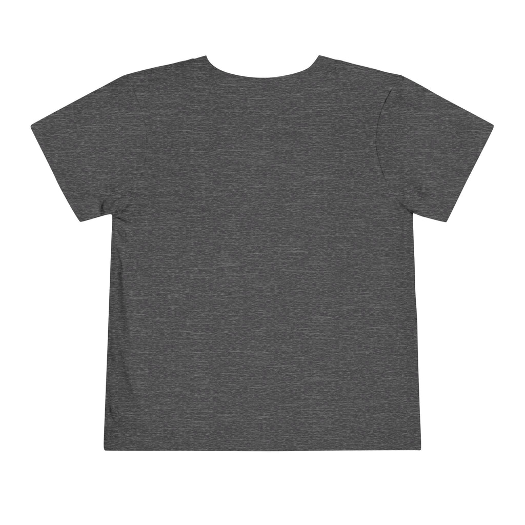 Toddler Tee — Pink Bow Pencil on Blue Striped Background