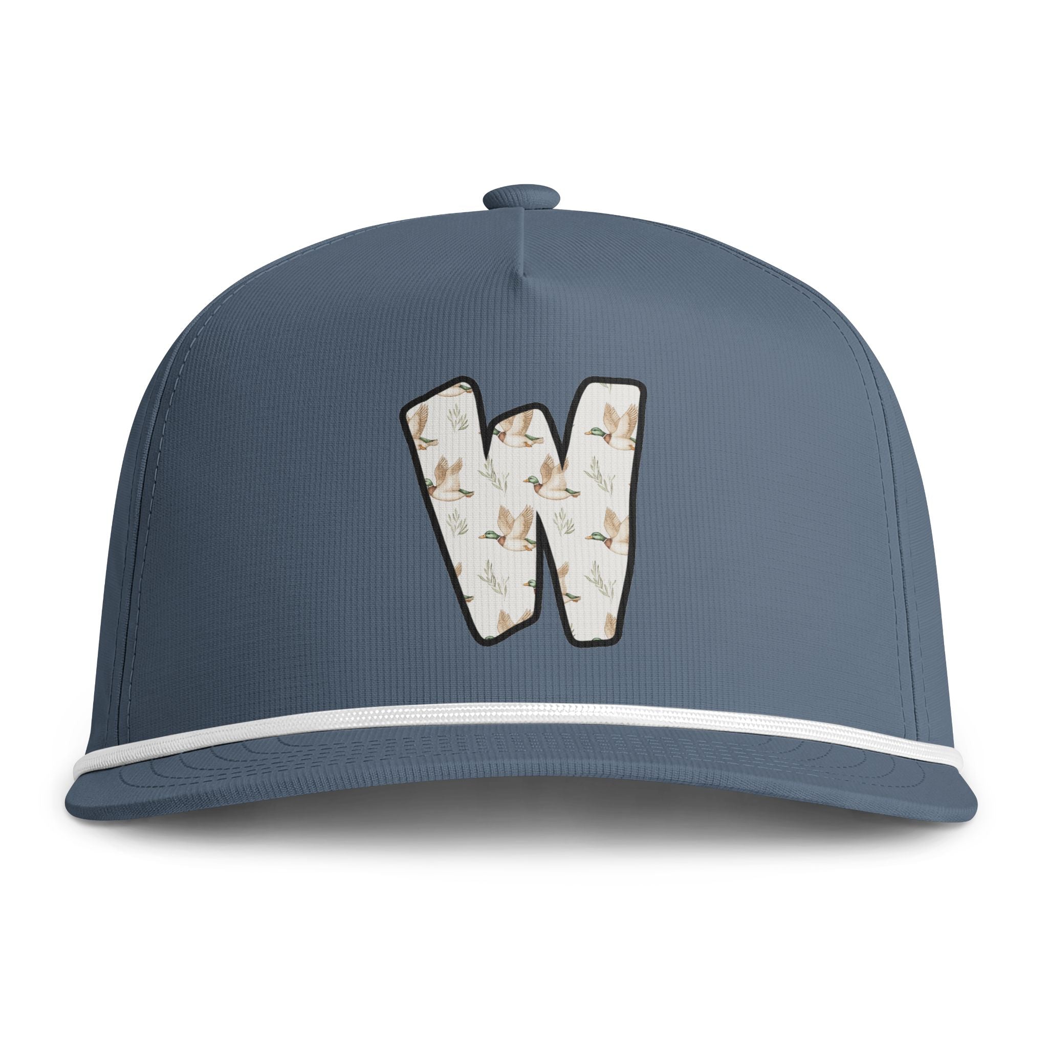 Sunwashed Rope Cap - Vintage Seagull 'W' Patch Baseball Hat