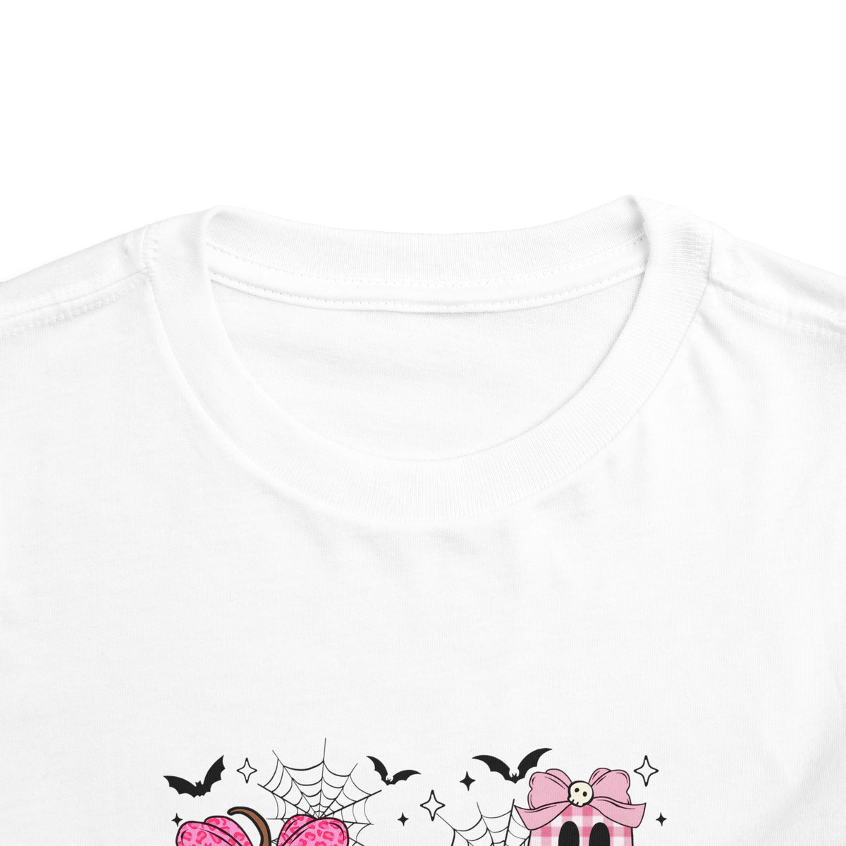 Personalized Toddler Halloween Tee - 'Bella' Pink Pumpkin, Candy Corn & Ghost Shirt