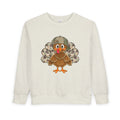 Toddler Sweatshirt — Cute Camouflage Turkey Graphic Pullover for Kids (Thanksgiving)