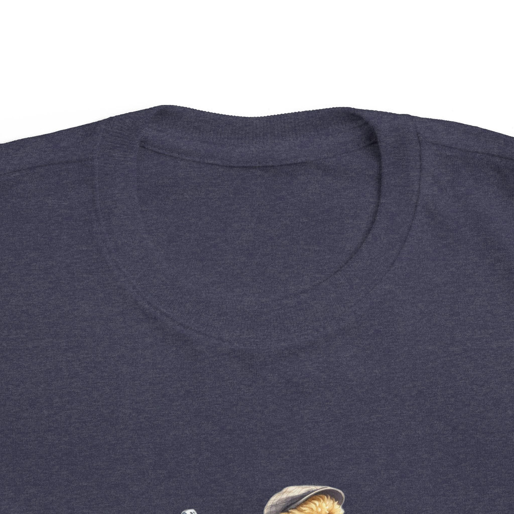 Toddler Golf Pup Tee — Cute Dog with Golf Clubs Kids Shirt