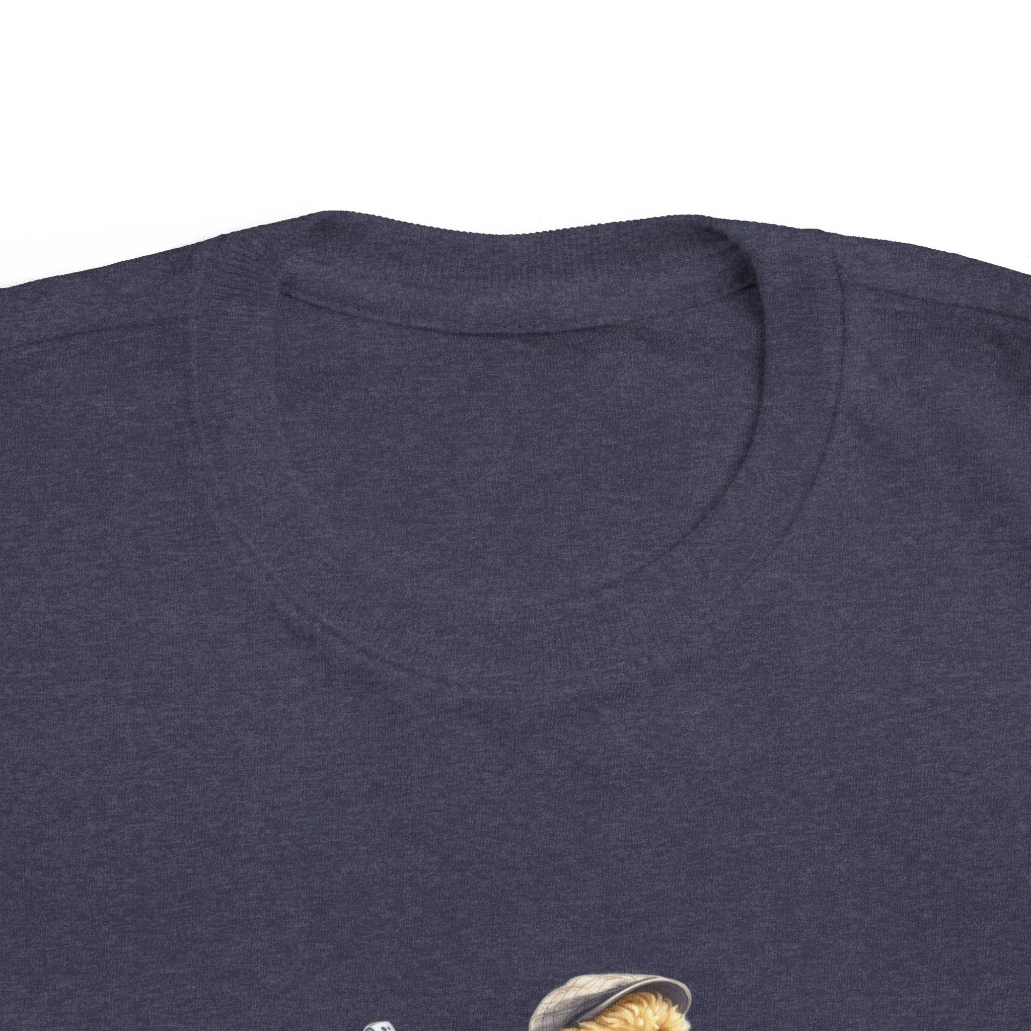 Toddler Golf Pup Tee — Cute Dog with Golf Clubs Kids Shirt