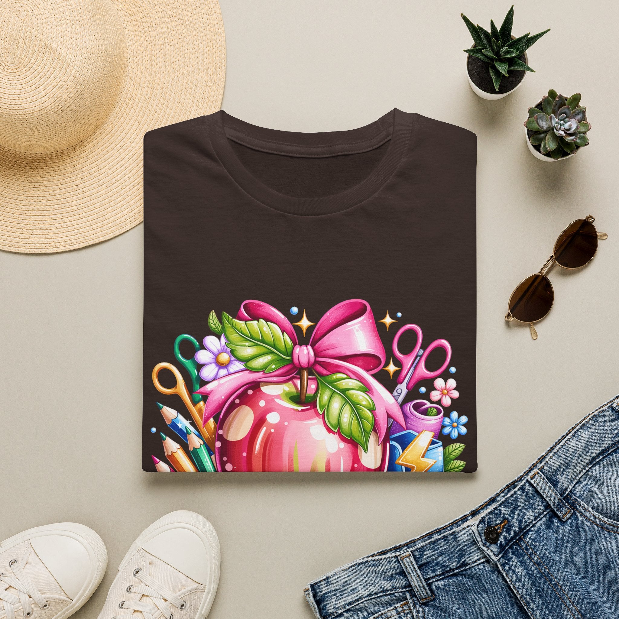 Teacher Apple T-Shirt — Personalized 'Mrs. Charlotte' Back-to-School Gift