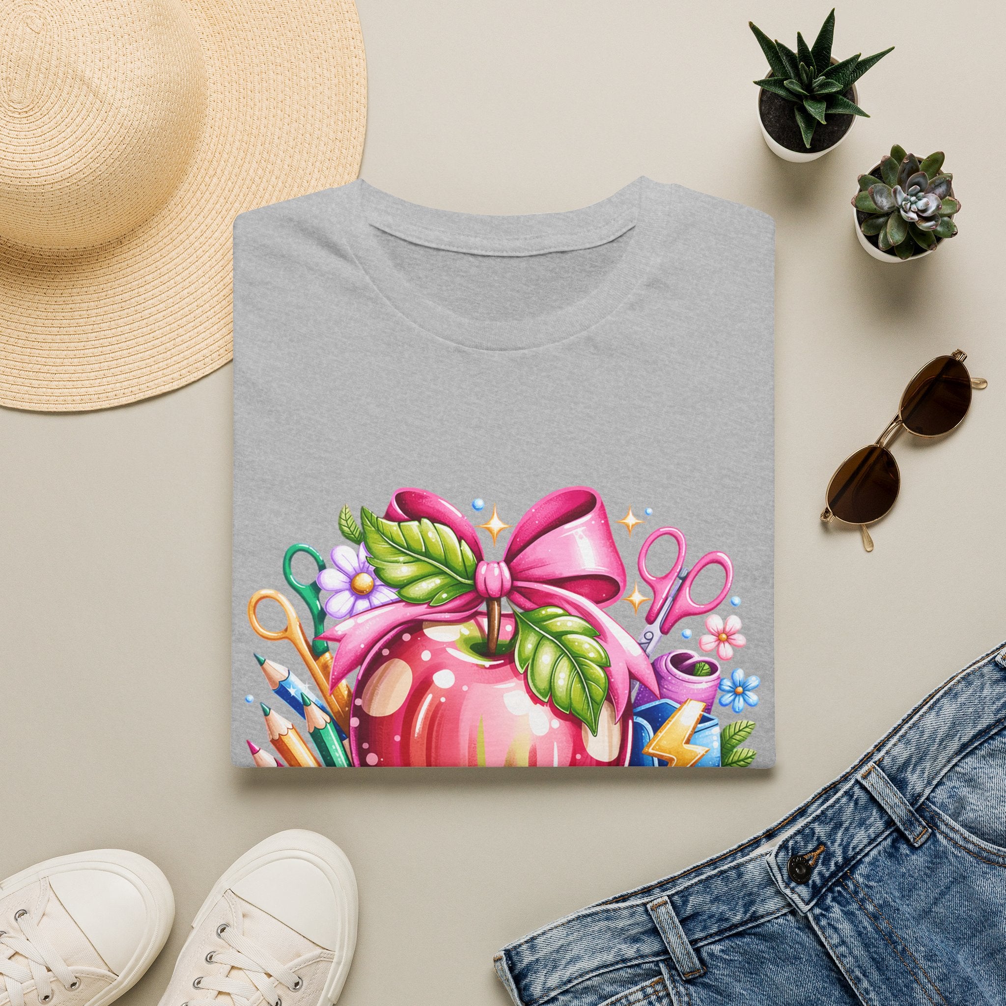 Teacher Apple T-Shirt — Personalized 'Mrs. Charlotte' Back-to-School Gift