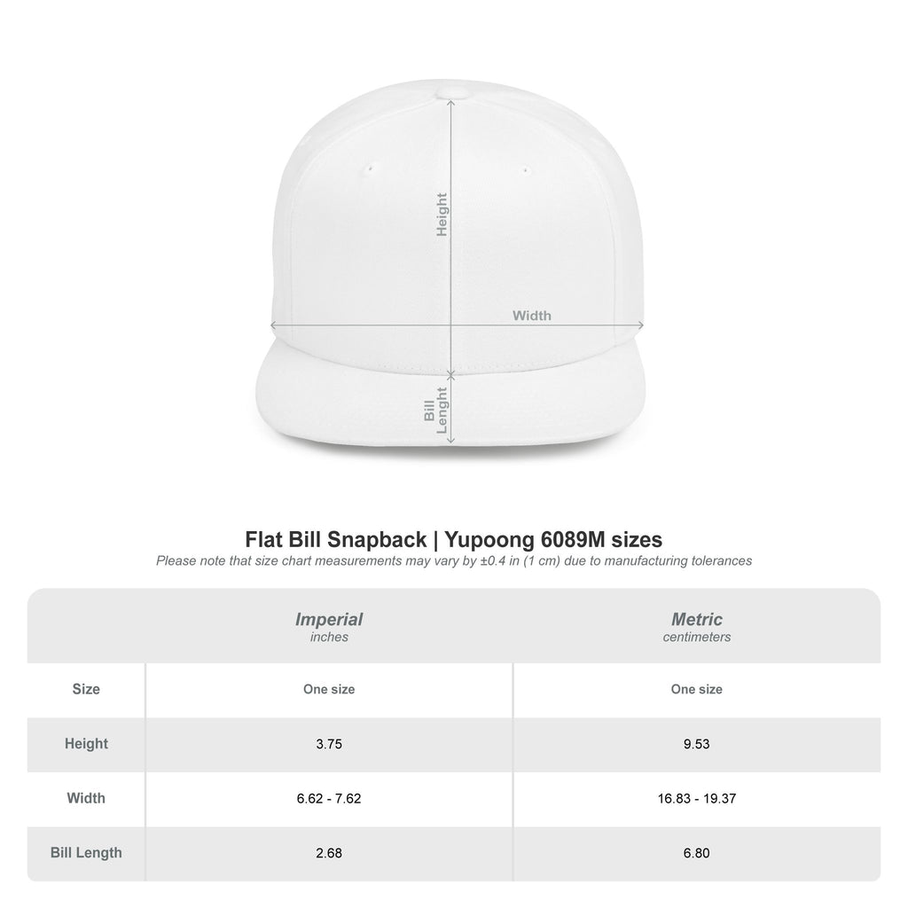 Snapback Hat — Sparkling Floral Dove Embroidered Flat Bill Cap