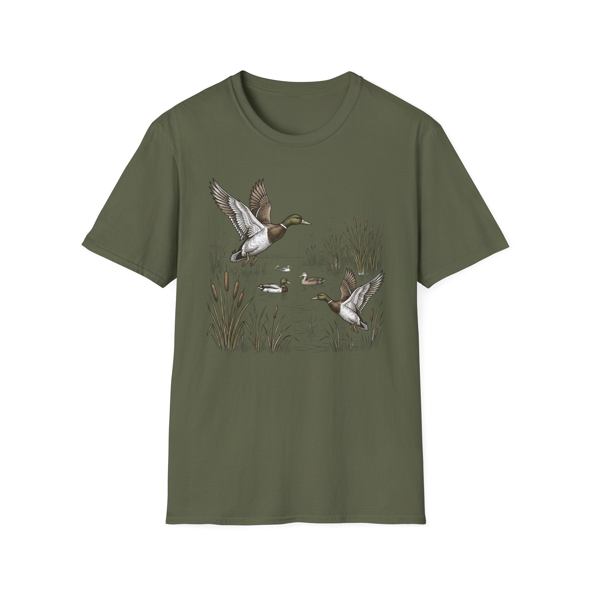 Mallard Ducks T‑Shirt — Waterfowl Nature Graphic Tee for Outdoors & Bird Lovers