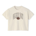 Women's Boxy Tee - Game Day Football Graphic Crop Tee