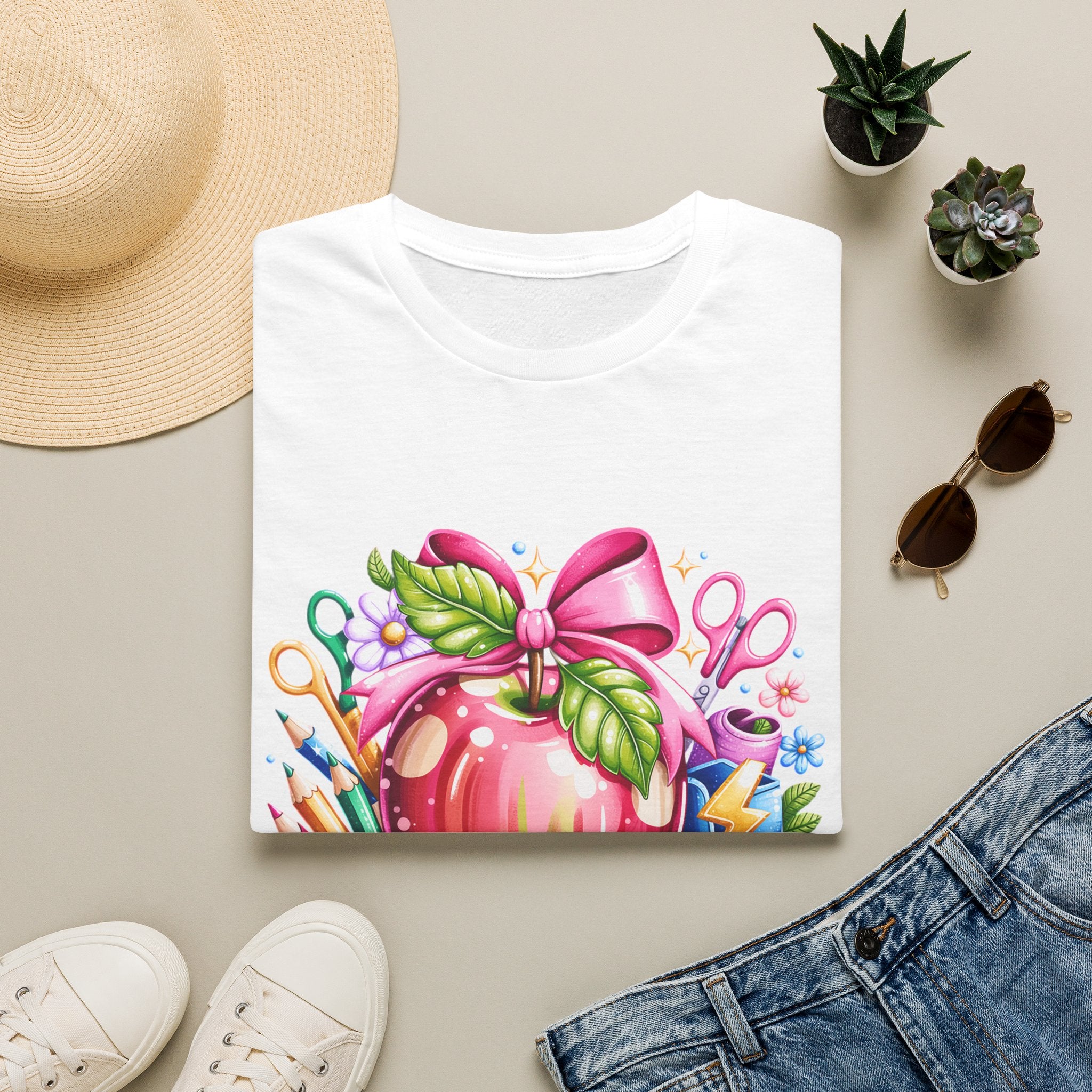 Teacher Apple T-Shirt — Personalized 'Mrs. Charlotte' Back-to-School Gift