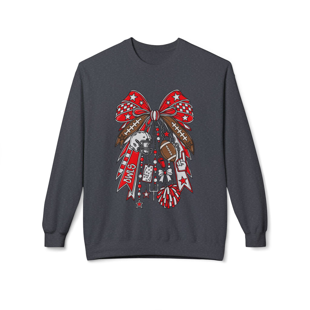 Cheer Bow Football Mom Sweatshirt